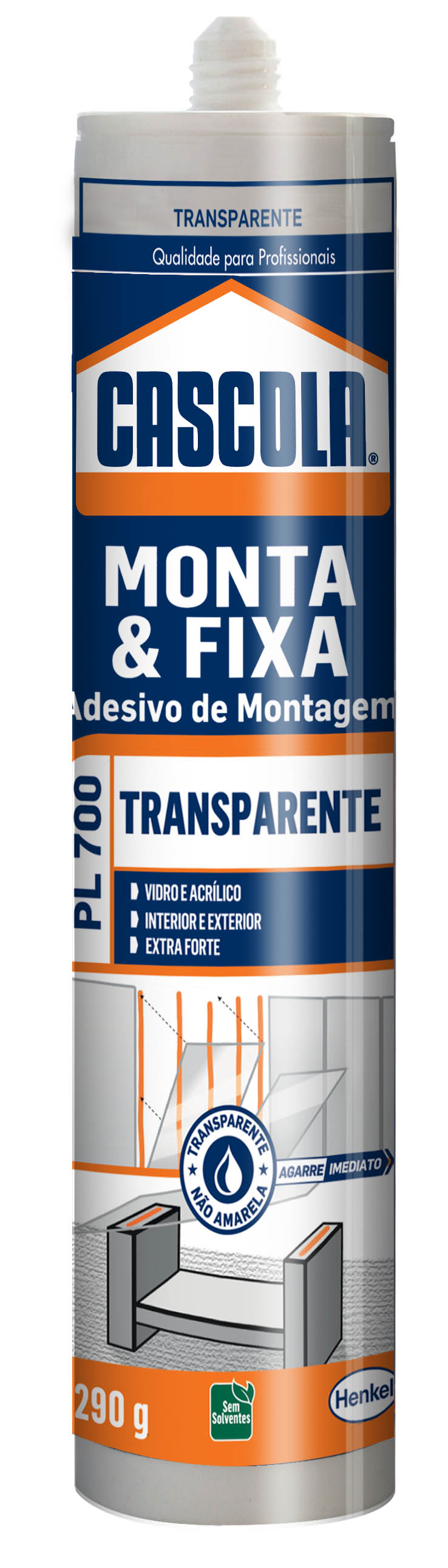 Cascola oferece dicas de aplicação de adesivo de montagem transparente em vidro