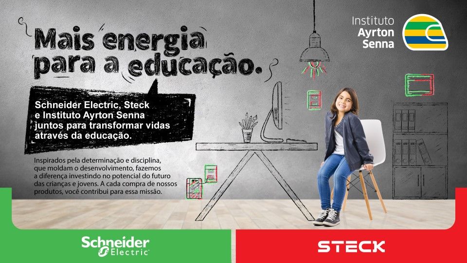 Schneider Electric e Steck se unem ao Instituto Ayrton Senna para fortalecer a educação pública
