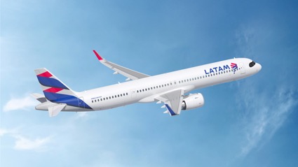 LATAM investe US$ 25 milhões em conectividade via satélite para novas aeronaves