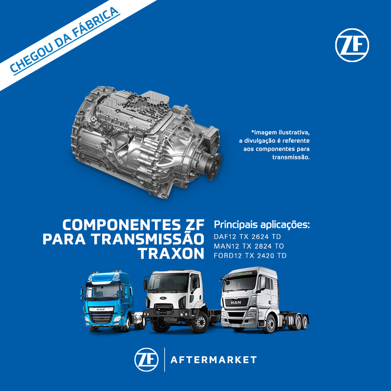 ZF Aftermarket amplia portfólio de componentes para transmissão TraXon