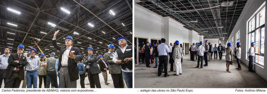 ABIMAQ e INFORMA visitam obras do São Paulo  Expo e apresentam diferenciais da Feimec 2016    