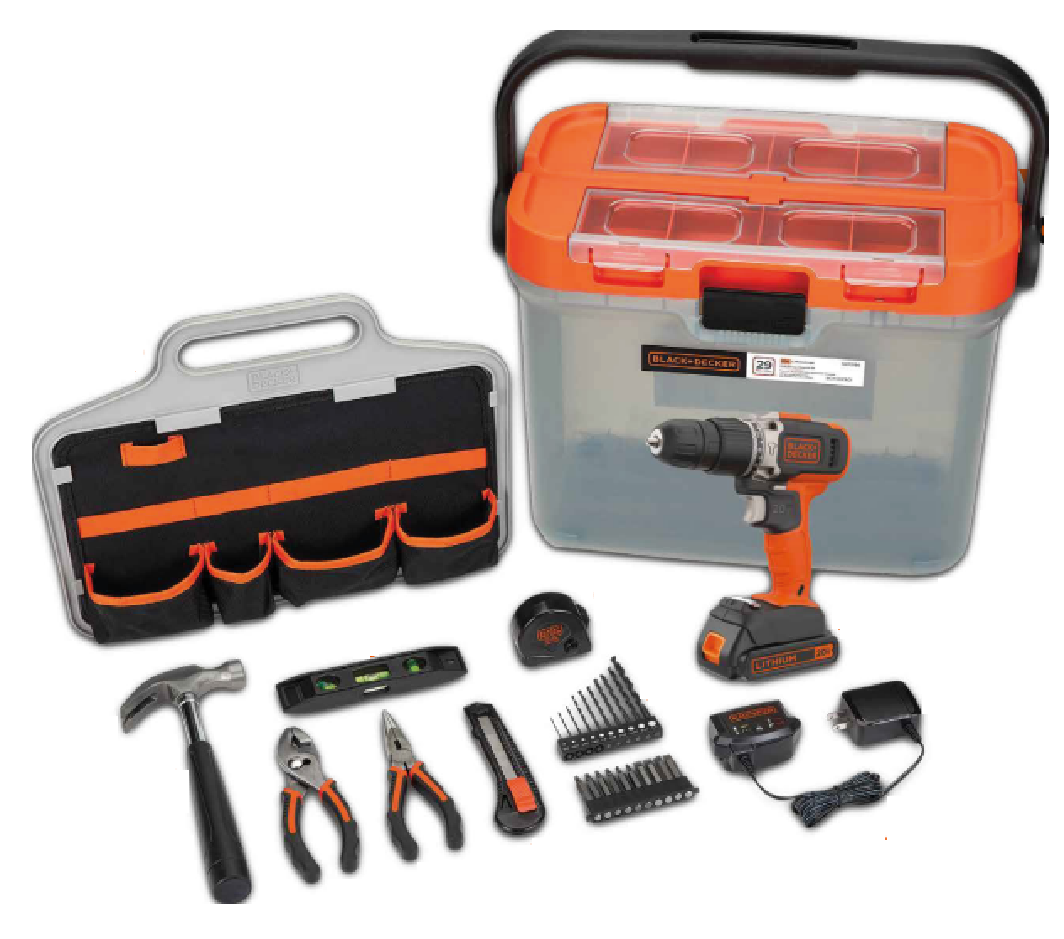 BLACK+DECKER lança kit com todas as ferramentas básicas para o dia a dia de qualquer família