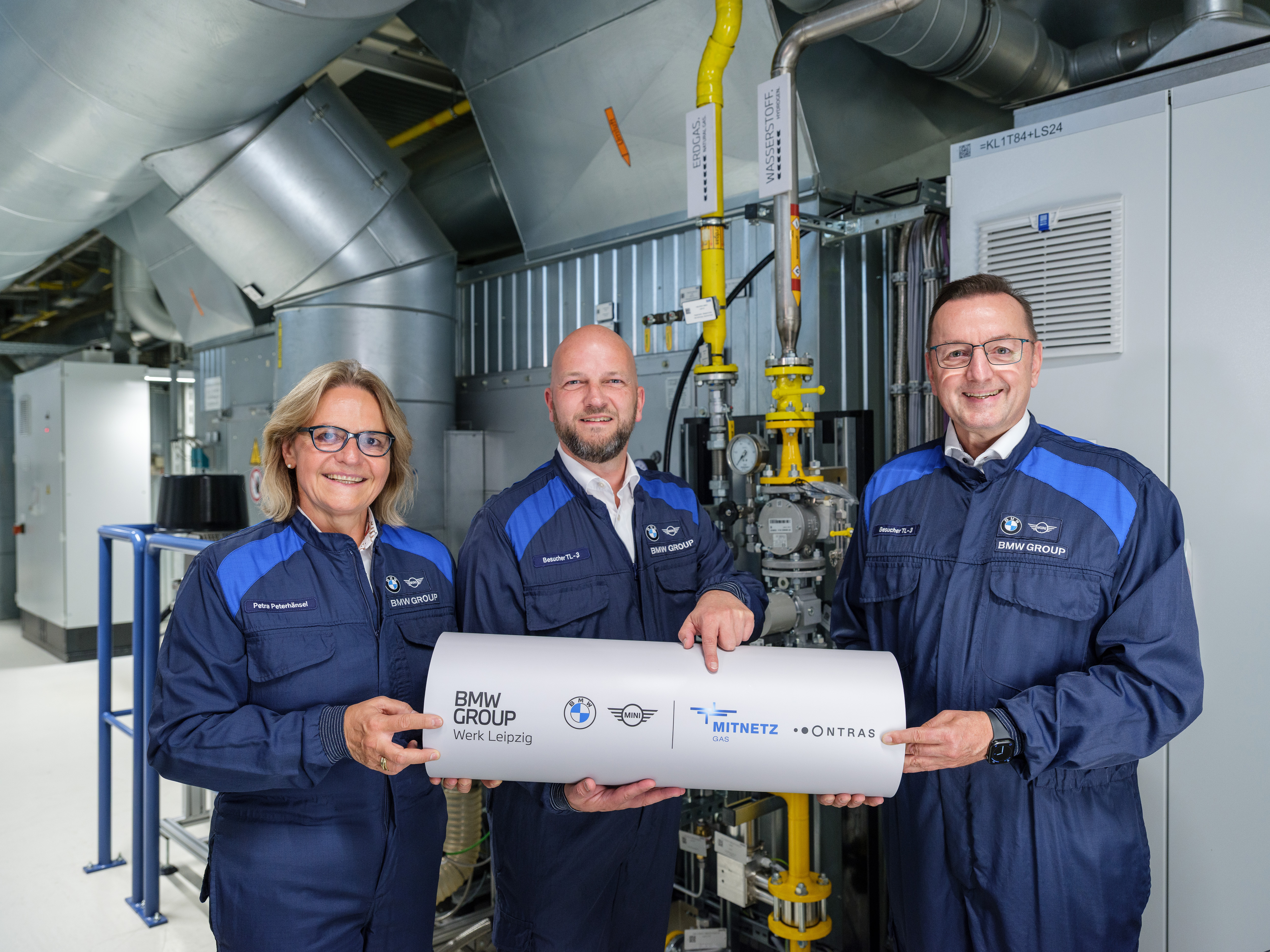 Planta do BMW Group em Leipzig abre caminho para conexão com gasoduto de hidrogênio, uma estreia mundial na produção automotiva