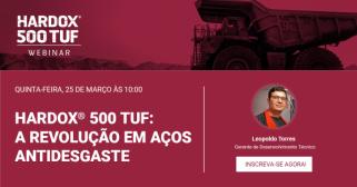 SSAB promove webinar para apresentar nova geração de chapas antidesgaste Hardox® 500 Tuf