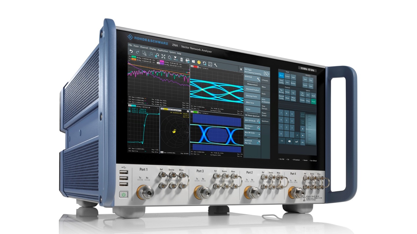 A Rohde & Schwarz apresenta os novos analisadores de rede vetorial R&S ZNA operando até 67 GHz