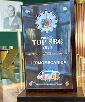 Termomecanica recebe Troféu Top SBC 2023 da Prefeitura de São Bernardo do Campo