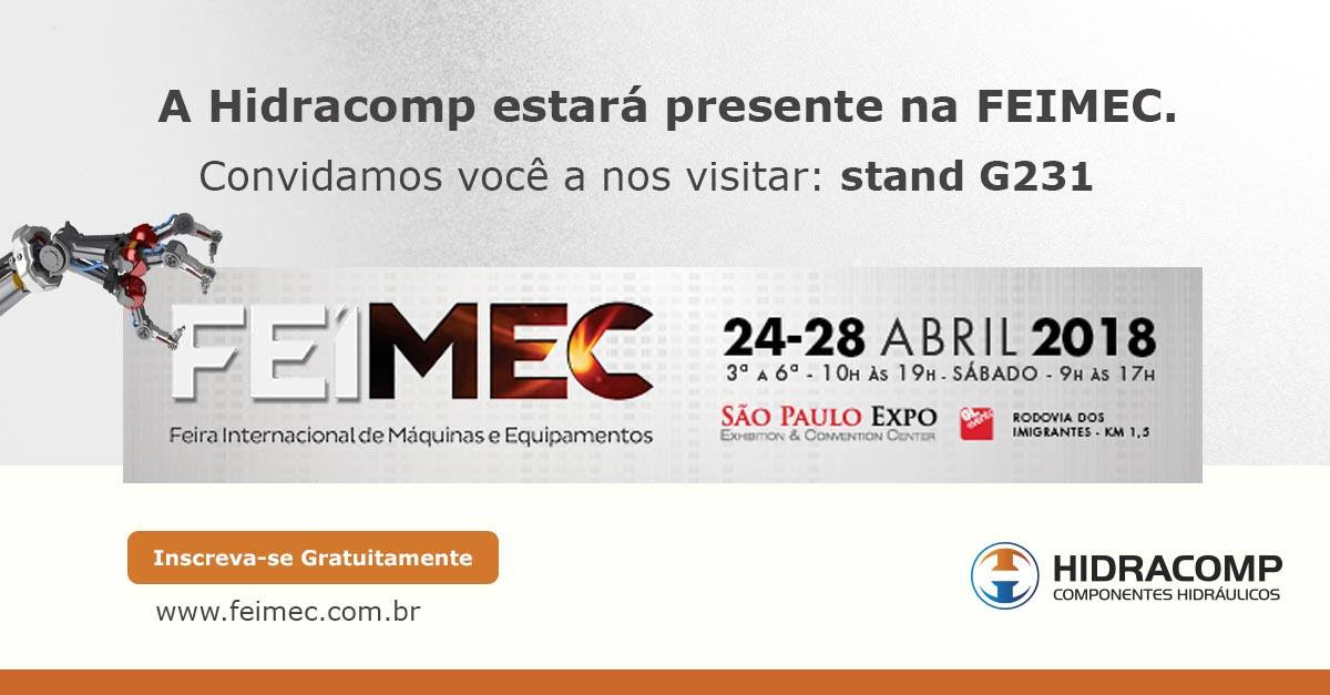 A Hidracomp é uma das grandes marcas a participar da FEIMEC